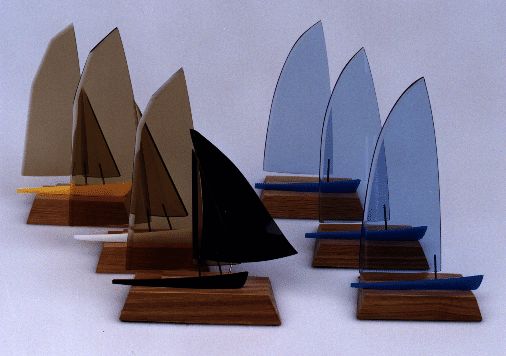 Sailing models shown in 1st, 2nd and 3rd configuration.